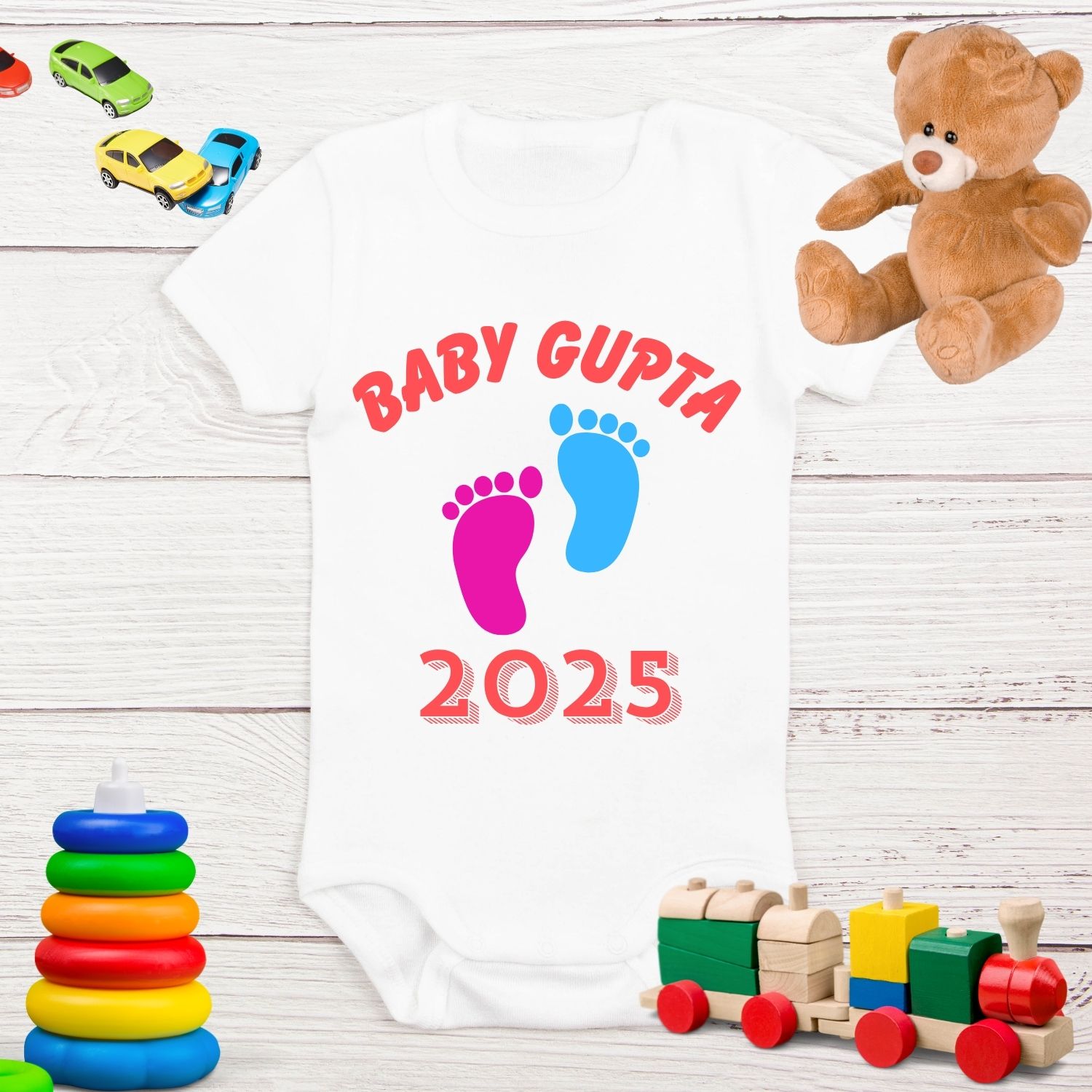 Baby Title 2025 Personalized Cotton Romper | Custom Baby Announcement Bodysuit