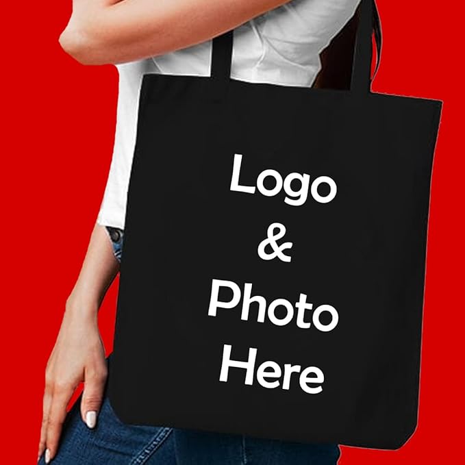 Eco Friendly Cotton Black Tote Bag,Reusable Cotton Bag