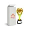 Gold Ploished Trophy with Engraving | Elegant Recognition & Appreciation Gift