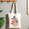 Mushroom Cat Tote Bag | Positive Vibes Design